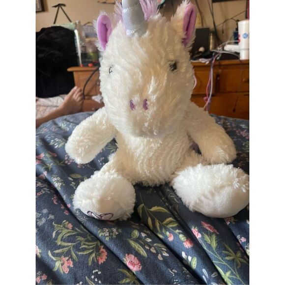 Homerbeat Kids White Polyester Fiber Unicorn Plush Stuffed Animal - Picture 13 of 13